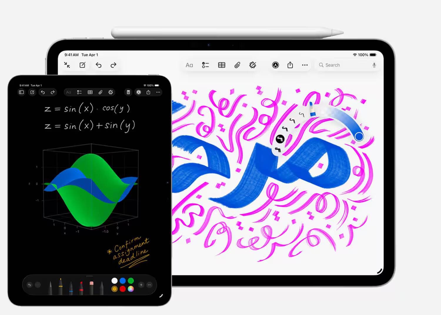 Обзор iPadOS 26: многозадачность, «Файлы» и многое другое 11 Экран iPadOS 26 с открытой многозадачностью и заметками