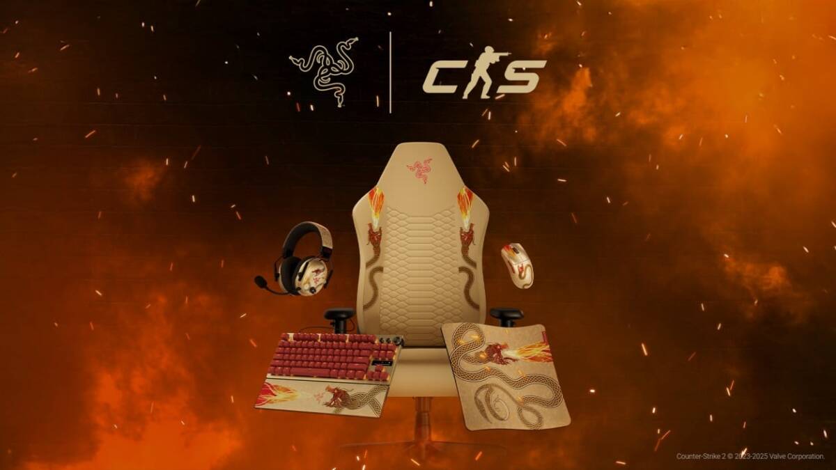 Представлена коллекция игрового оборудования Razer Counter-Strike 2 Dragon Lore 6 Razer