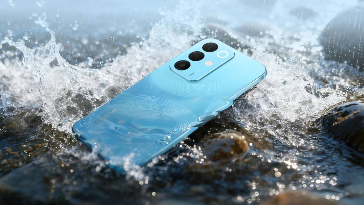 realme 15x 5g blue colour option back panel