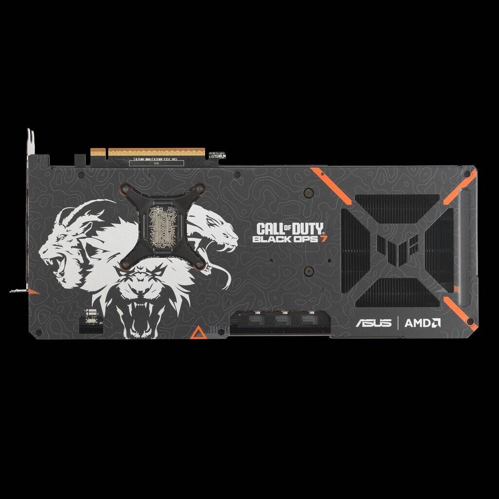 Asus представила лимитированную видеокарту TUF Radeon RX 9070 XT в стиле Call of Duty: Black Ops 7 7 tuf gaming rx 9070 xt cod back 2