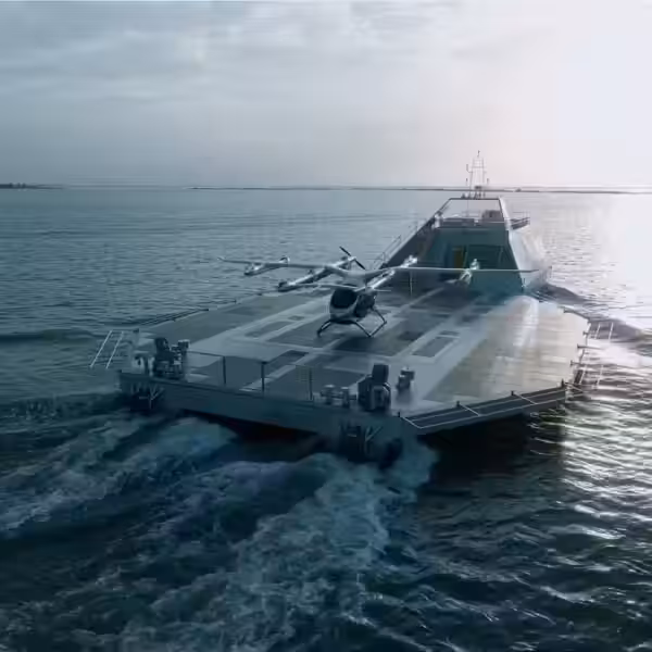 autoflight worlds first floating evtol airport at sea