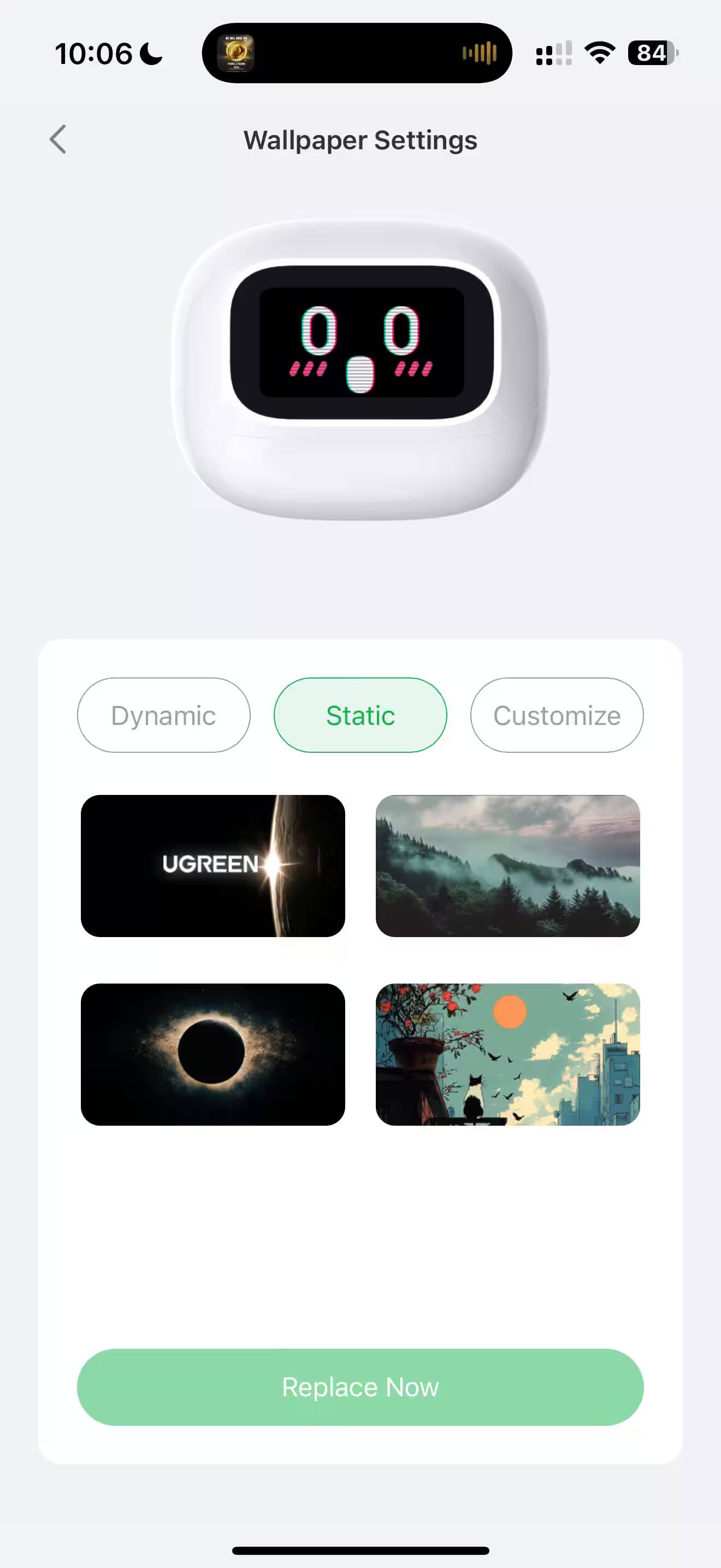 Обзор Ugreen EchoBuds Magic: зачем в наушниках экран?! 29 Настройки обоев для умных наушников Ugreen EchoBuds Magic