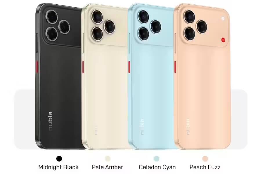 Цветные задние панели Nubia V80 Design с четырьмя моделями
