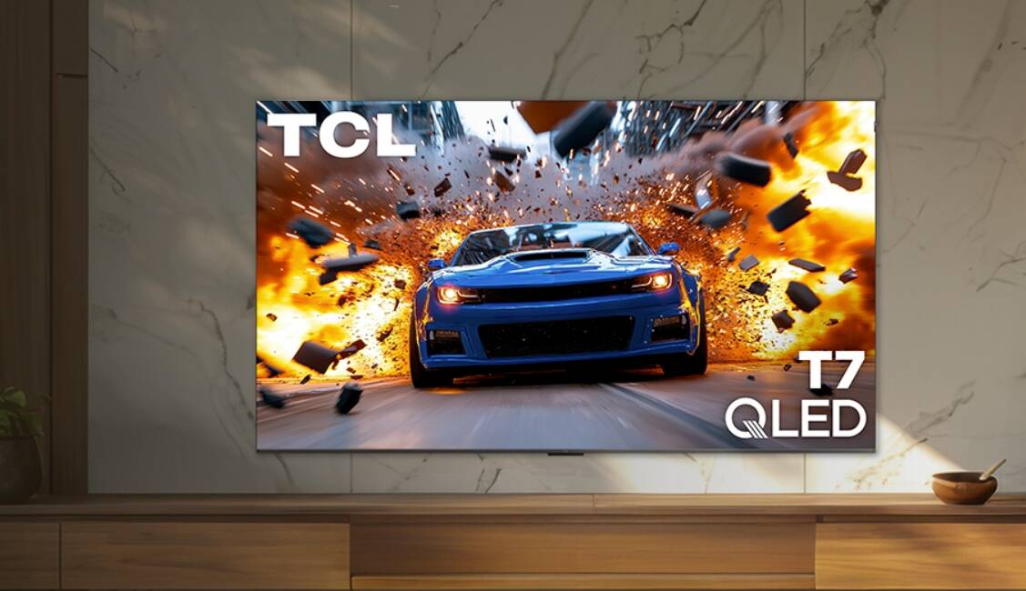 TCL представила серию телевизоров T7 с QLED-панелями, частотой до 144 Гц и Google TV 2 tcl t7 4k qled tv