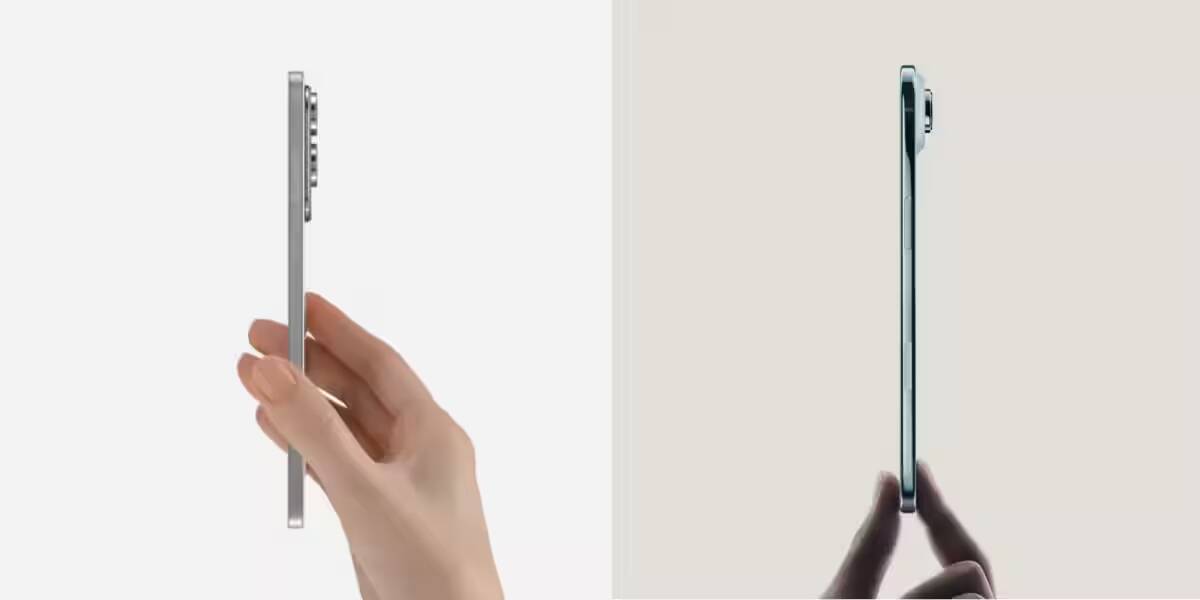 Боковой профиль iPhone 15 и его кнопки и камеры
