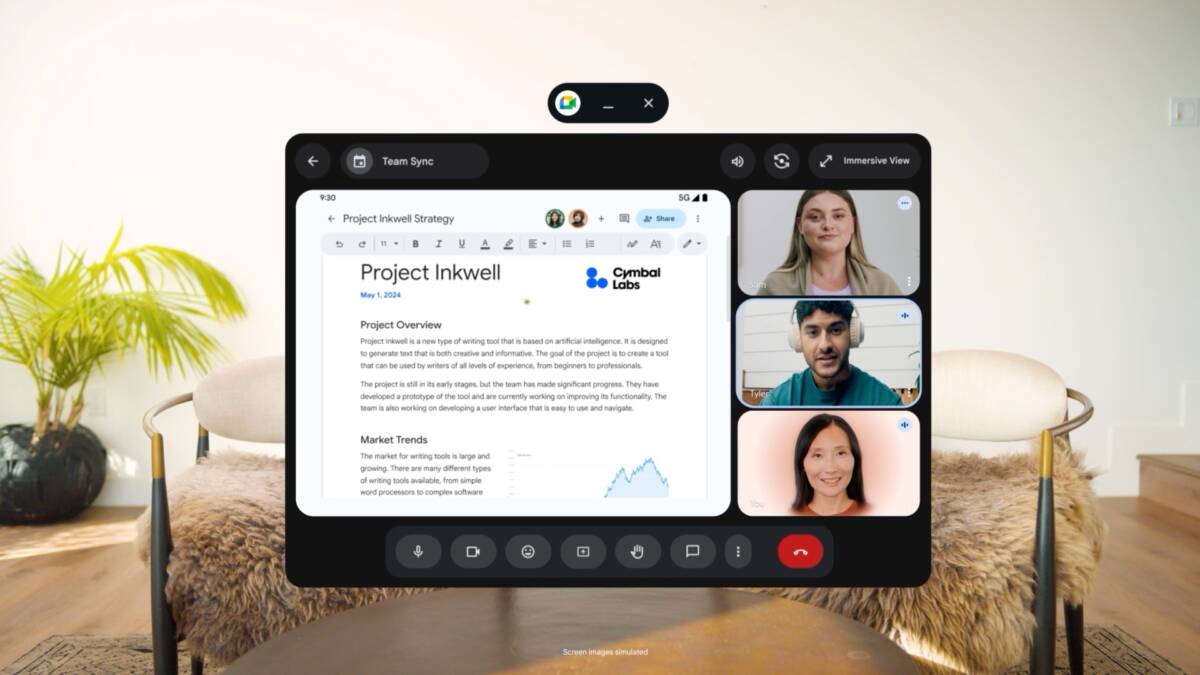 Galaxy XR получил три новые функции, включая режим для работы с ПК 10 google android xr likeness avatar google meet video calls screen share galaxy
