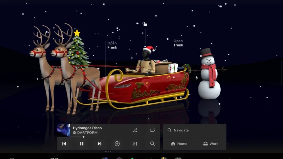 Tesla unveiled its 2025 holiday update with Grok navigation, Santa Mode and new entertainment options