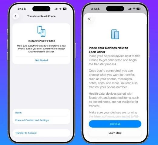 Apple и Google упростят переход между iOS и Android 3 move2