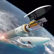 a conceptual image of the james webb space telescope deploying into orbit