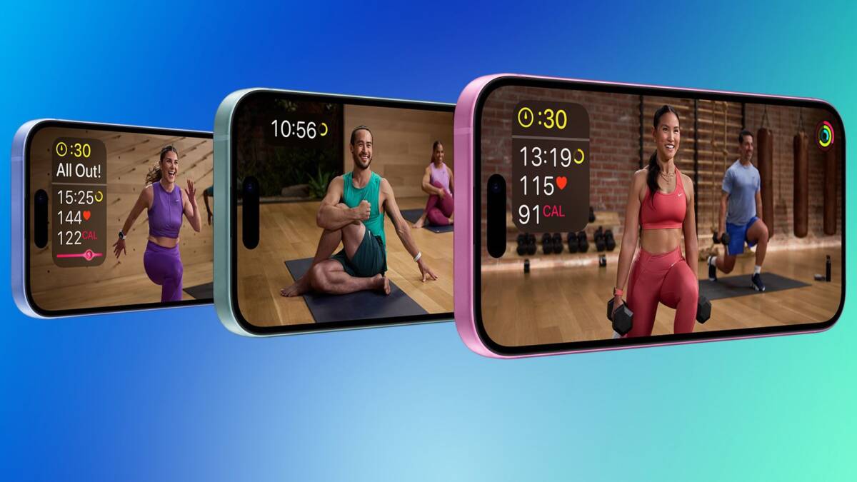 apple fitness plus iphone trio