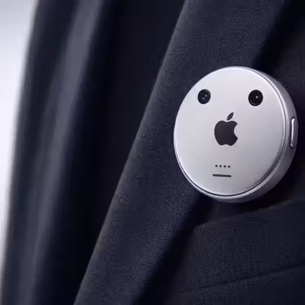 Визуальный концепт Apple AI pin. Изображение сгенерировано в ChatGPT