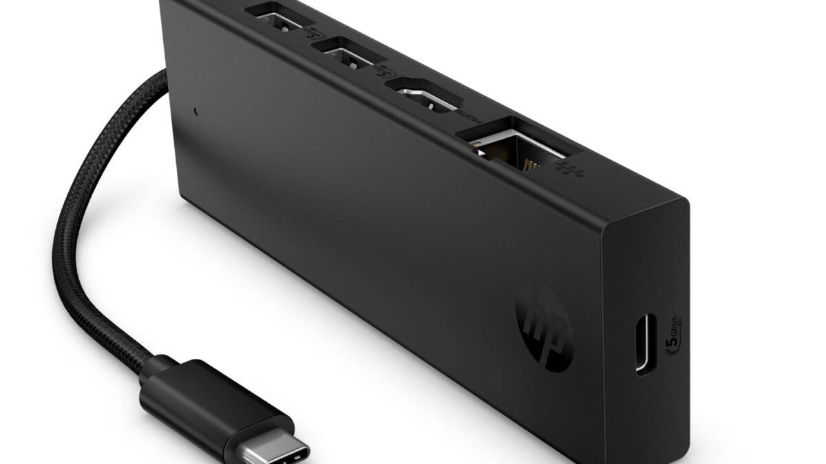 hp portable usb c 4k hdmi hub ces 2026