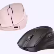 hp tilt ergonomic pink mouse 720m and hp ultra fast scroll wireless mouse68