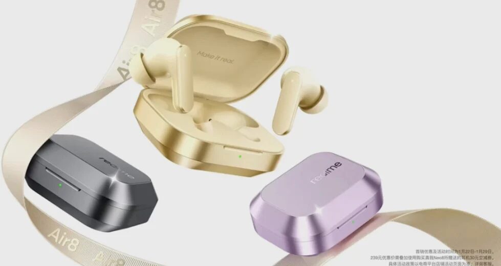 Realme представила наушники Buds Air8: шумоподавление до 55 дБ, LHDC 5.0 и автономность до 58 часов 2 image 139