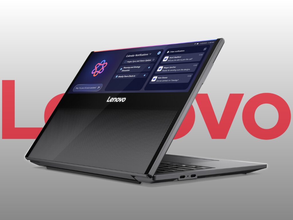 CES 2026: Lenovo покажет концепт ноутбука с выдвижным экраном 3 lenovo thinkpad rollable concept