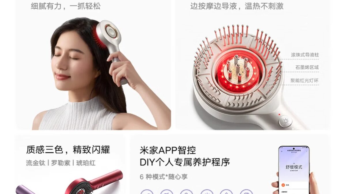 Xiaomi выпустила умную массажную расческу для кожи головы Mijia Smart Head Massage Comb 3 mijia smart head massage comb