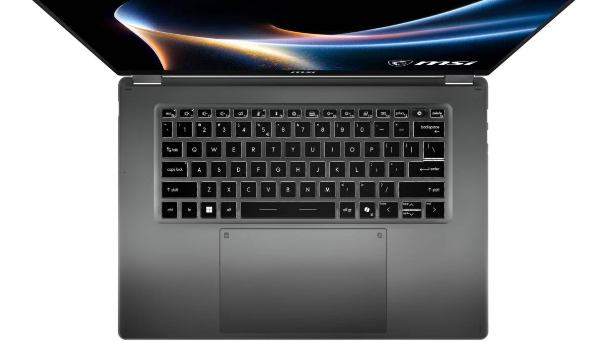 msi nb prestige 16 flip ai platinum gray photo11