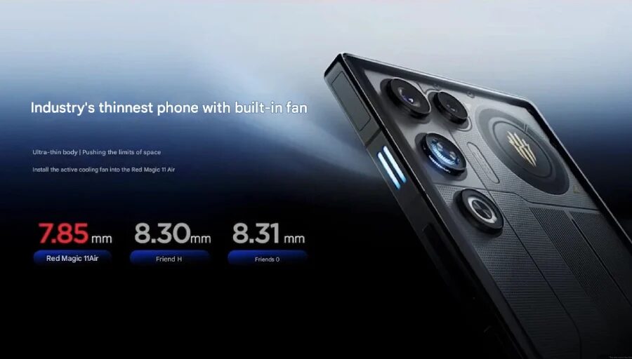 redmagic 11 air thickness