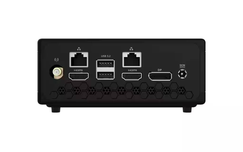 Zotac представила ультракомпактный мини-ПК Zbox CI360 nano для базовых задач 1 Задняя панель мини-ПК Zbox CI360 nano с портами USB и HDMI