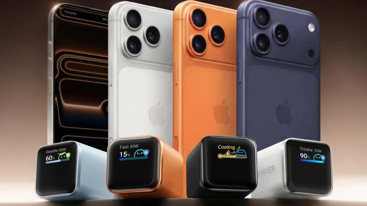 anker nano charger 45w smart display 180 foldable colors 1