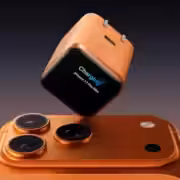 anker nano charger 45w smart display 180 foldable orange