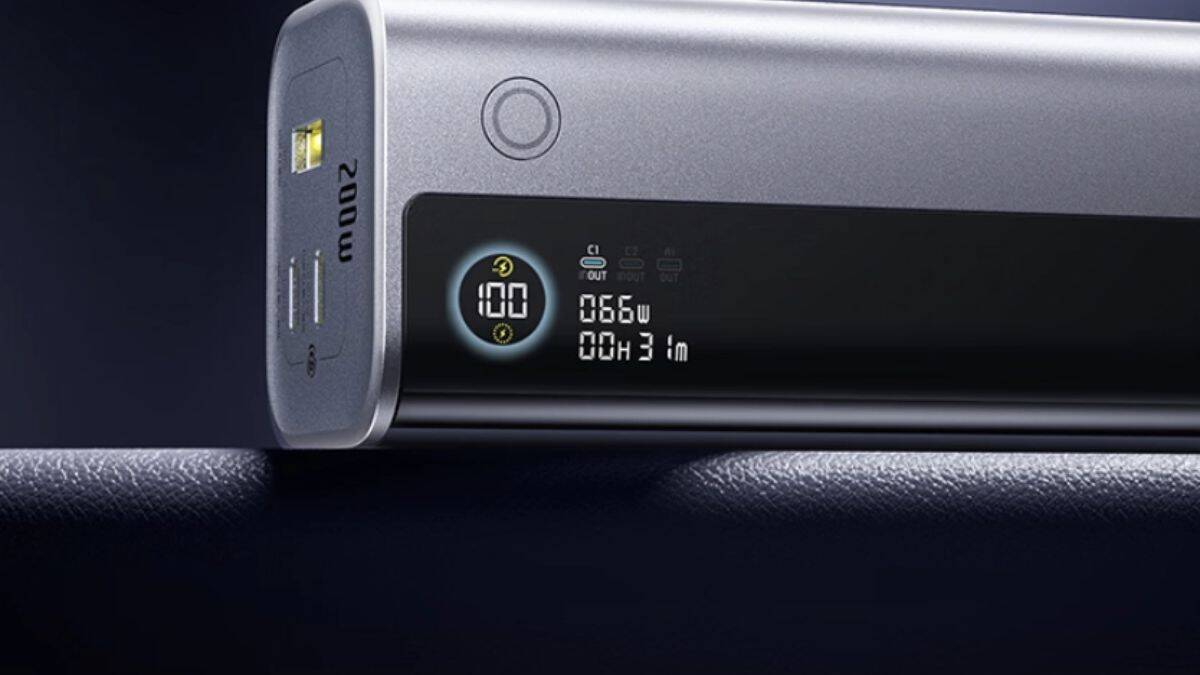 baseus energeek gr11 power bank with retractable cable 25000mah 200w