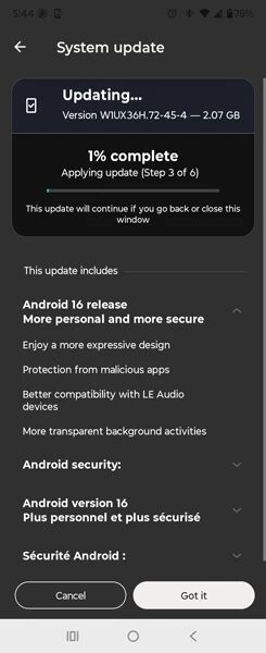 motorola razr 2024 android 16 update