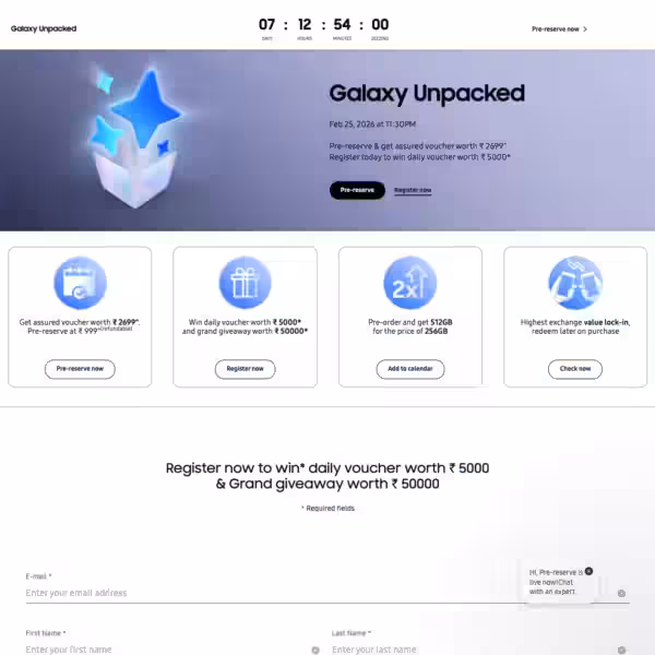 samsung galaxy s26 plus galaxy s26 ultra preorder double storage offer