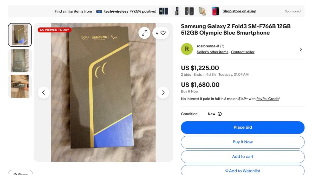 samsung galaxy z flip 7 olympic edition for sale on ebay 04