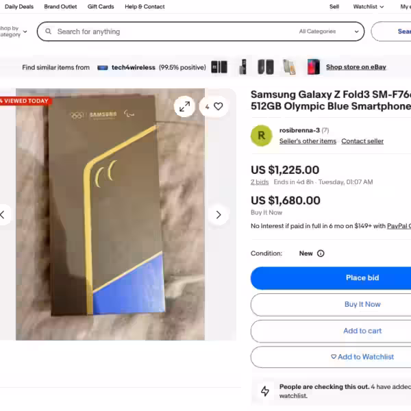 samsung galaxy z flip 7 olympic edition for sale on ebay 04