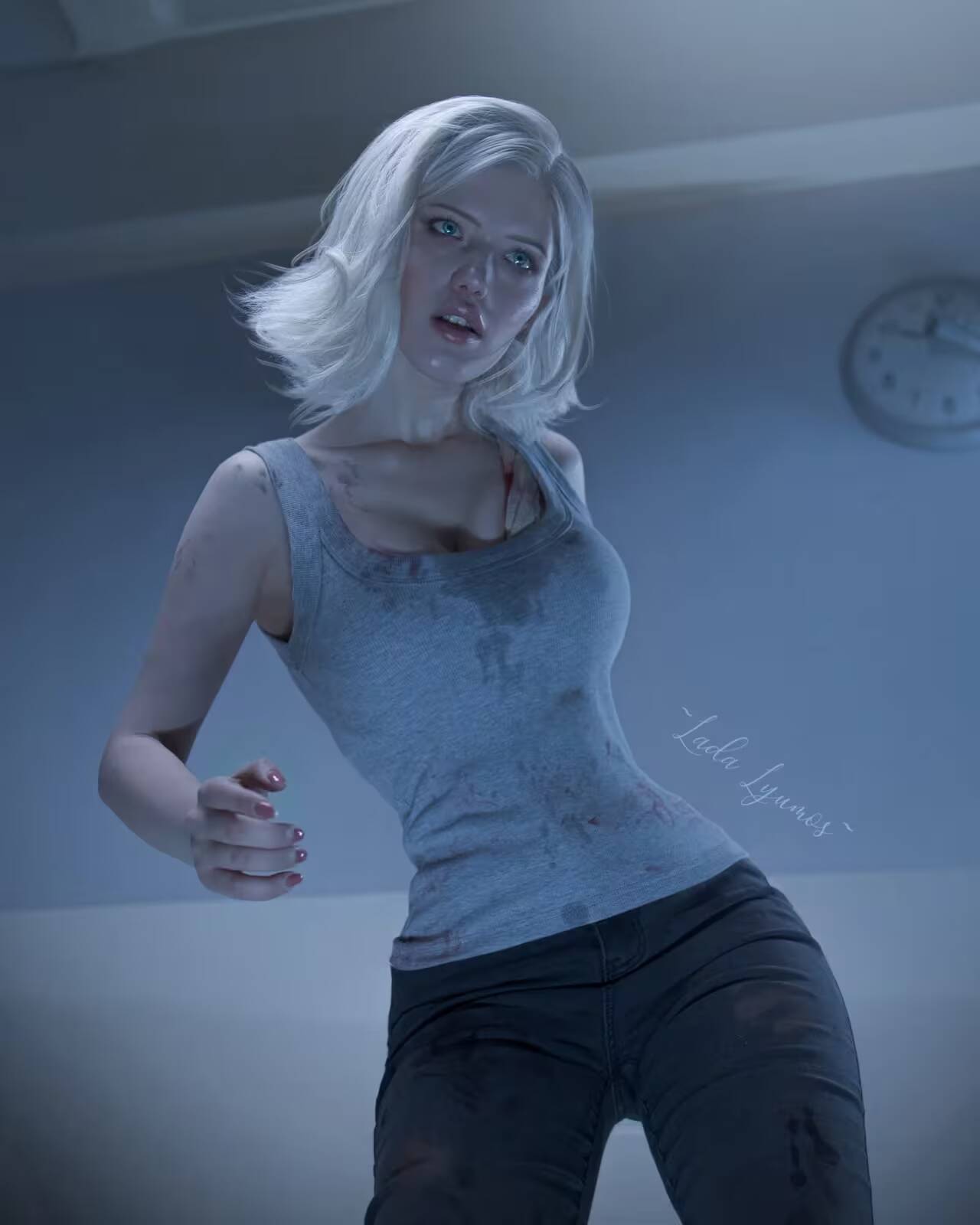 Россиянка показала «взрослый» косплей Грейс из Resident Evil Requiem 8 Косплей Грейс из Resident Evil Requiem в кровавой майке и джинсах