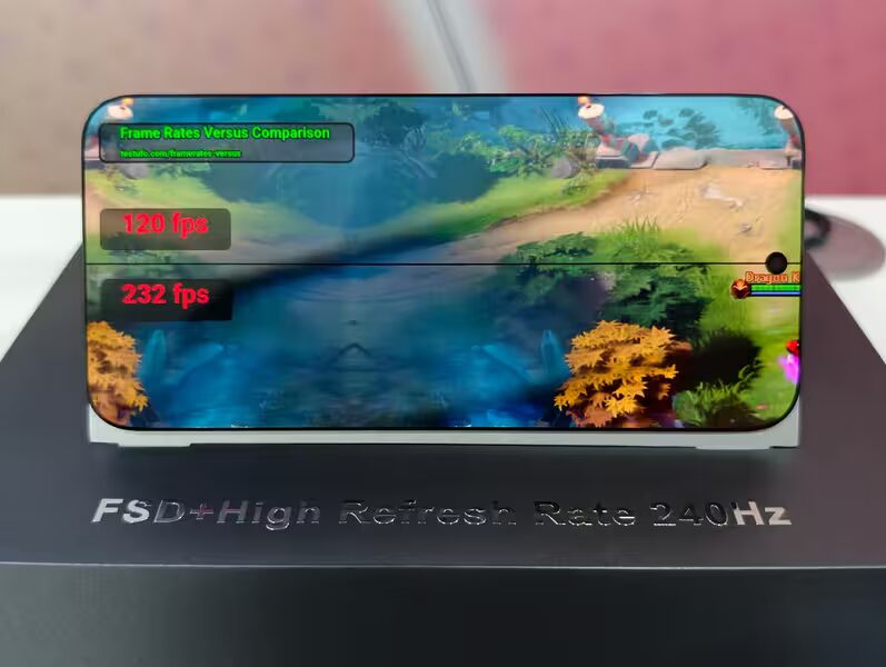 Tianma показала экран 1,5K с частотой 240 Гц для смартфонов