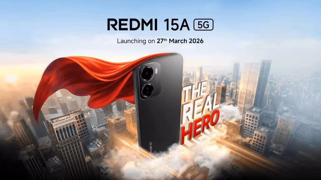 Redmi 15A 5G выйдет 27 марта с батареей 6300 мА·ч и обновлённым дизайном