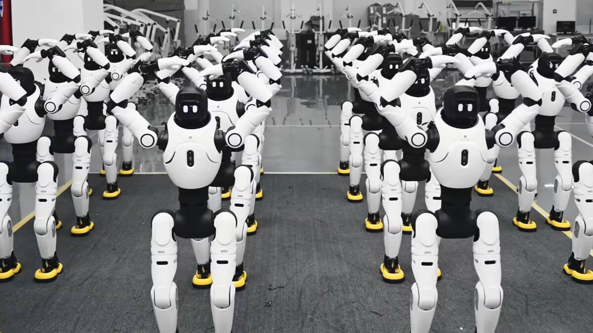 agibot 5000 humanoid robots robotic mass production deployment 20251211