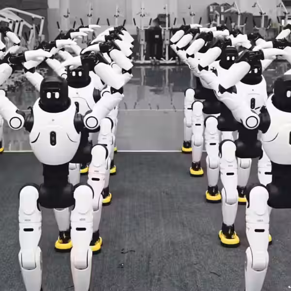 agibot 5000 humanoid robots robotic mass production deployment 20251211