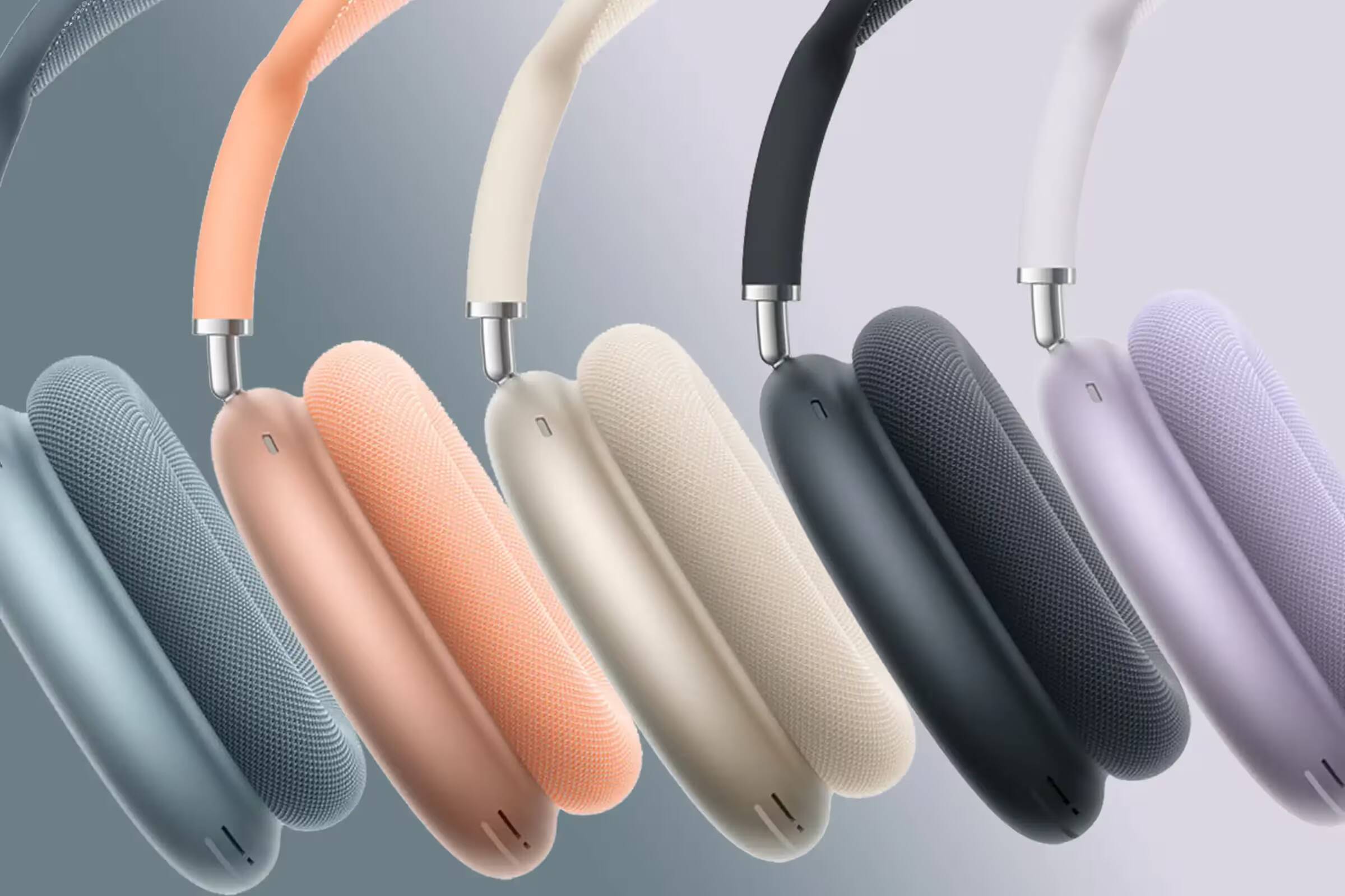 AirPods Max 2 получили новые функции — что изменилось и стоит ли покупать 2 На изображении представлены наушники AirPods Max 2 в различных цветах сбоку
