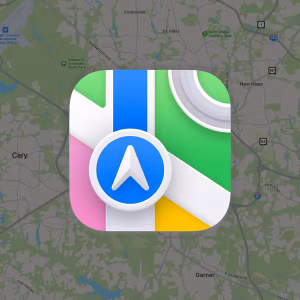 Иконка приложения Apple Maps с ярким логотипом