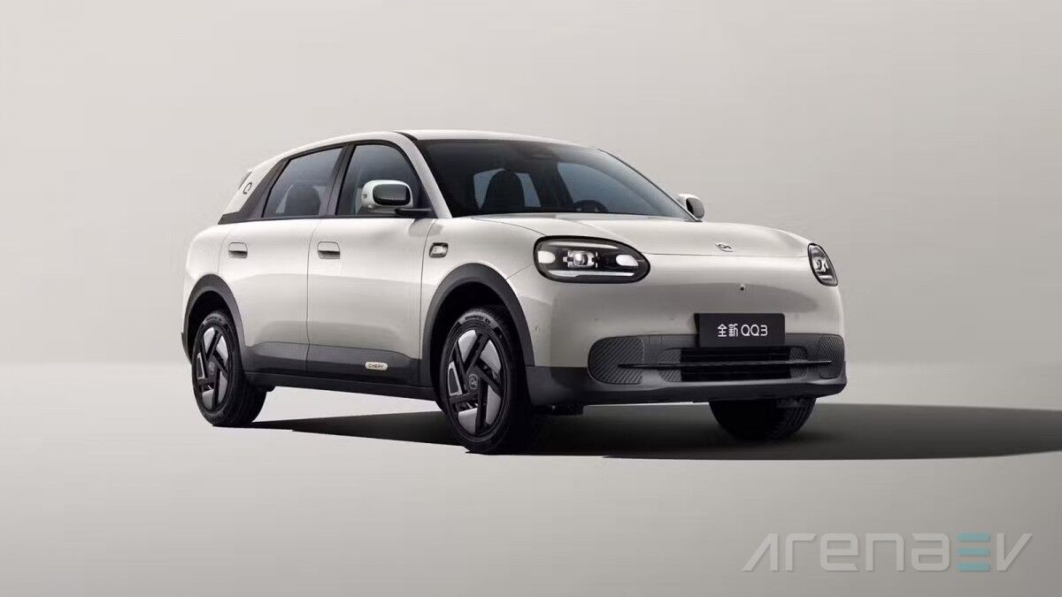 Электромобиль Chery QQ3 EV белого цвета