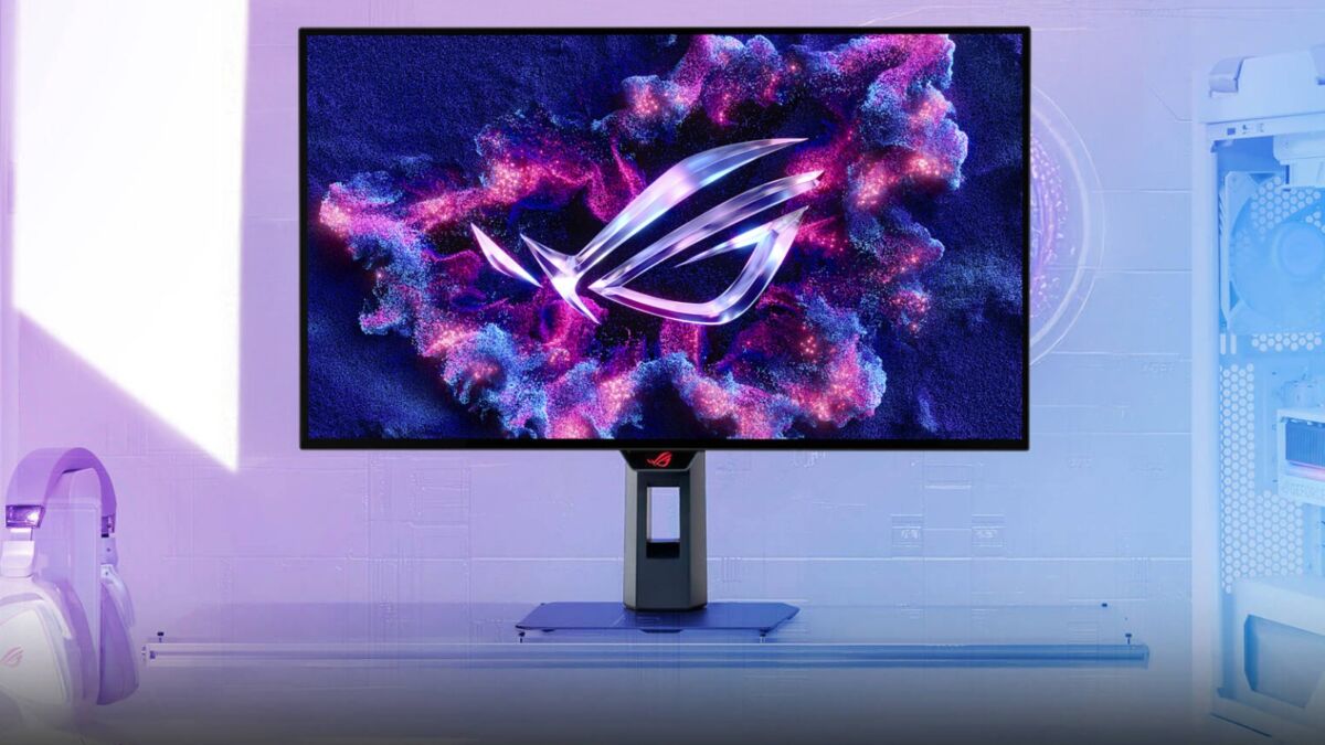 Игровой монитор ASUS ROG Strix OLED XG27AQDMG Gen 2 на стенде