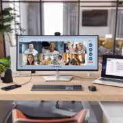 dell pro p 34 usb c hub webcam monitor lifestyle