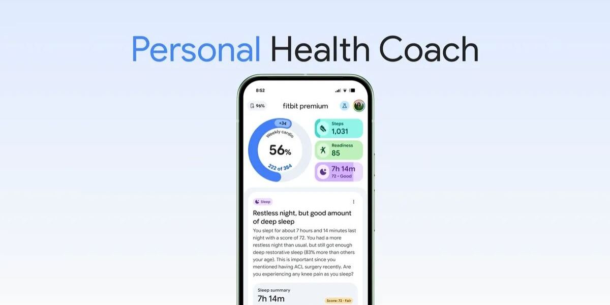 fitbit personal health coach google