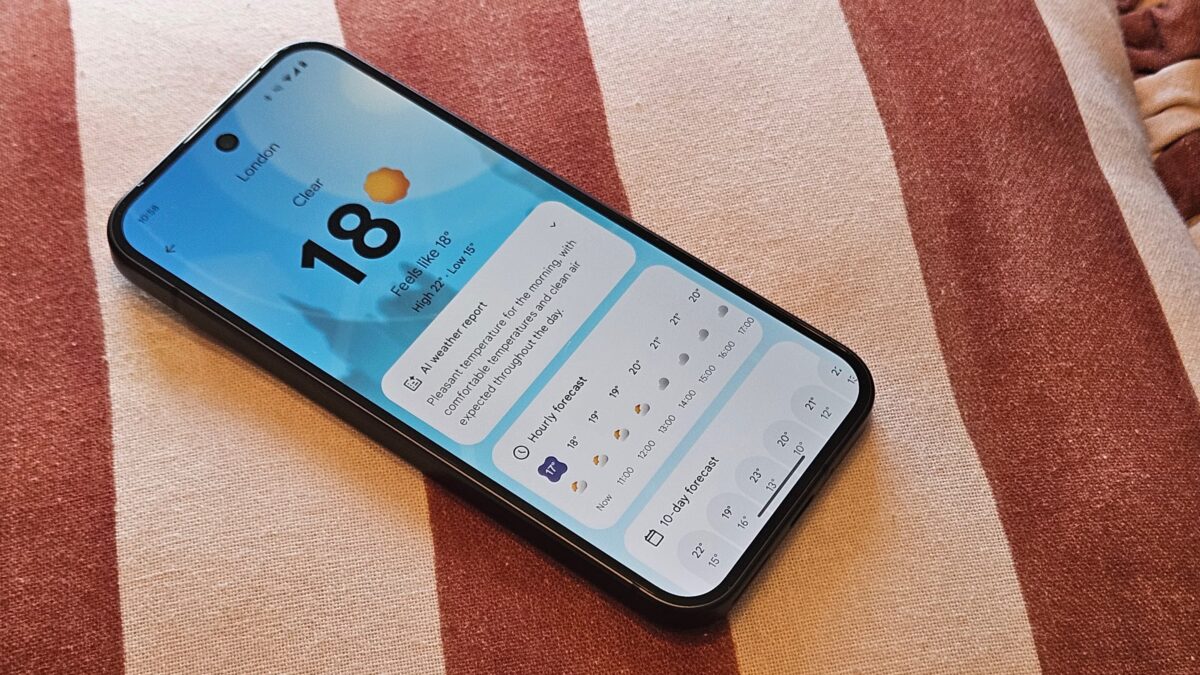 google pixel 9 weather app