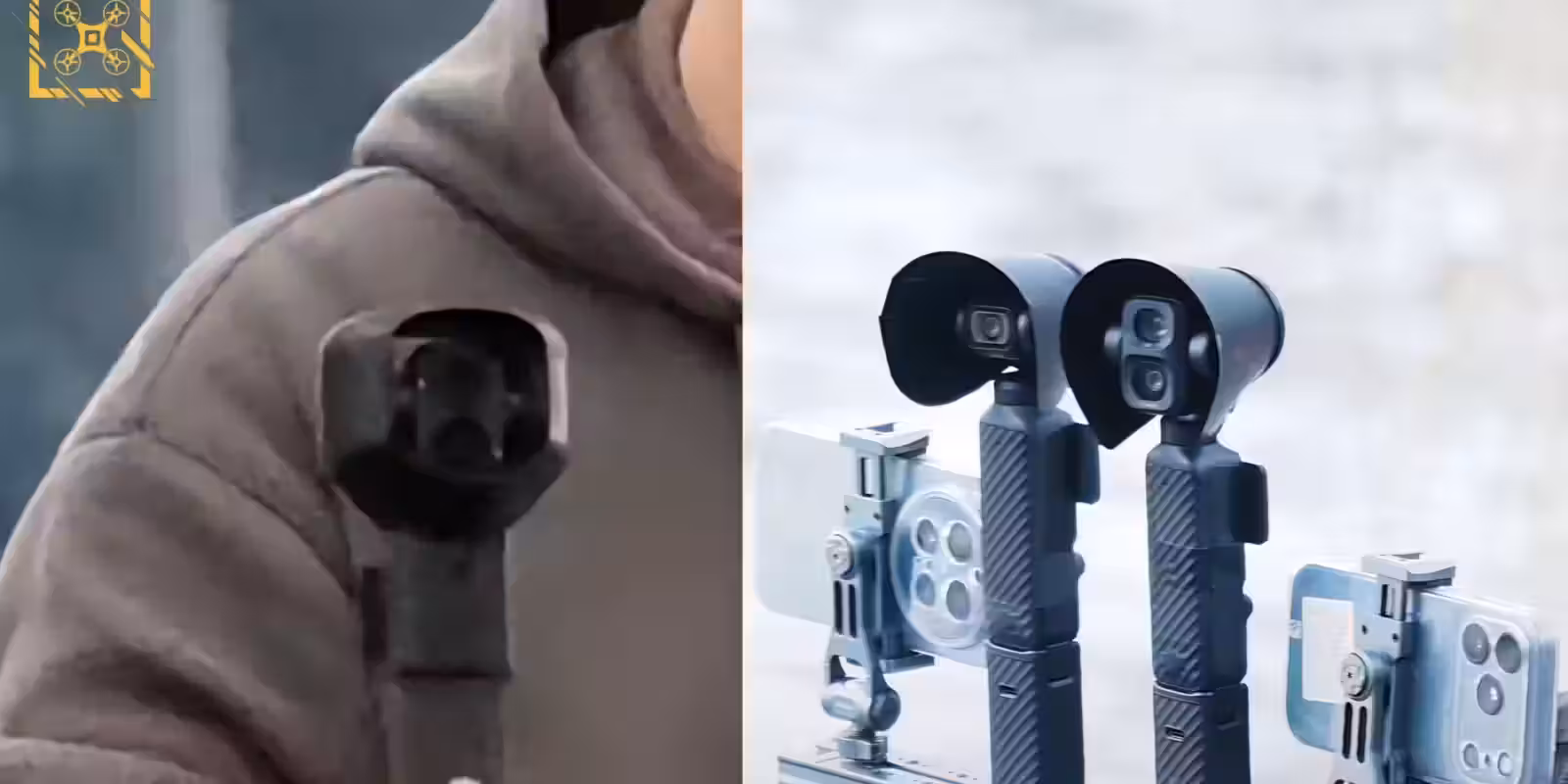 Крепление камеры DJI Osmo Pocket 4 с съемным светодиодом