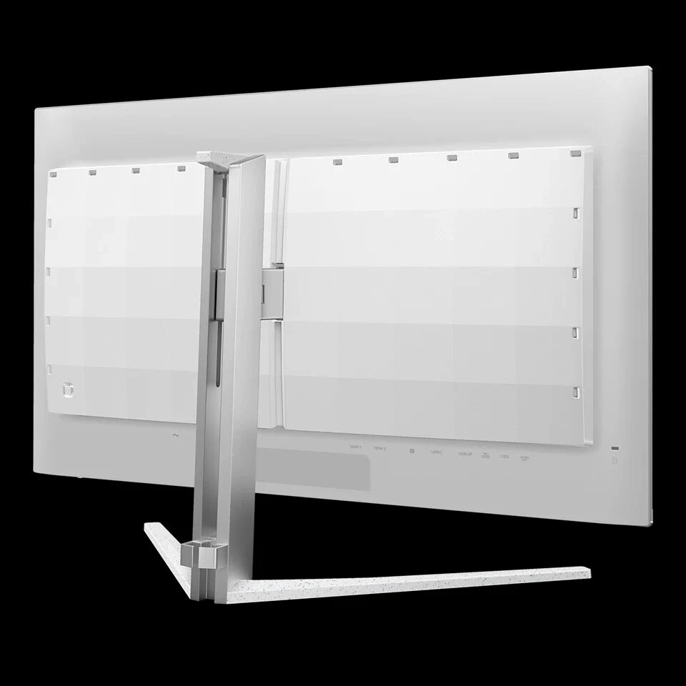 белый игровой монитор Philips Evnia 32M2N8900X задняя часть