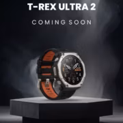 Часы Amazfit T-Rex Ultra 2 на подставке