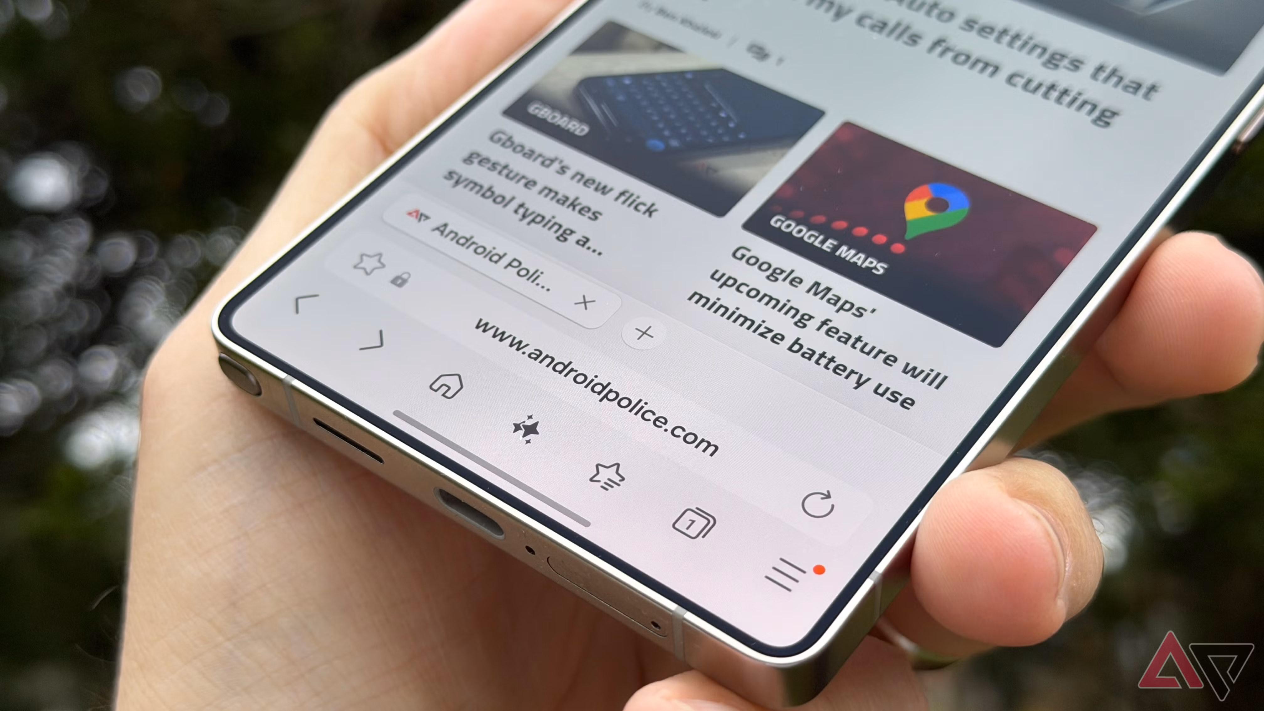 Samsung Internet на Galaxy S25 Ultra