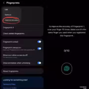 Galaxy S26 получил улучшение точности отпечатков пальцев