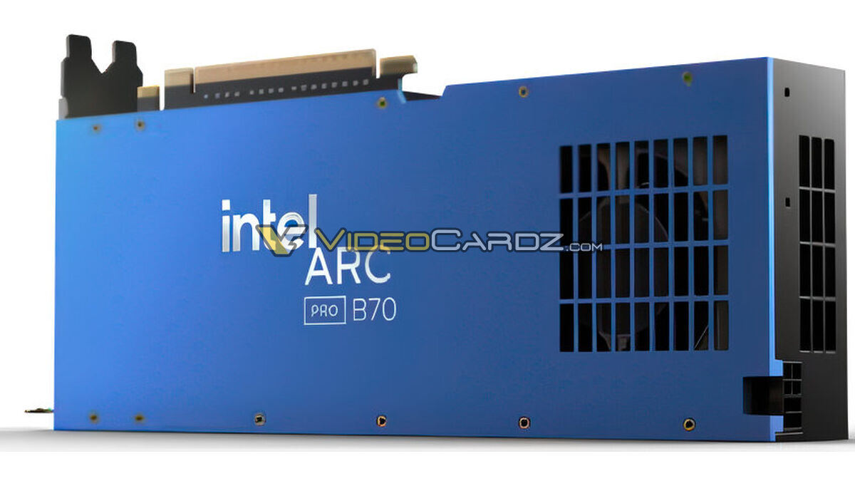 Как выглядит новая видеокарта Intel Arc Pro B70 с 32 ГБ памяти 2 Как выглядит новая видеокарта Intel Arc Pro B70 с 32 ГБ памяти