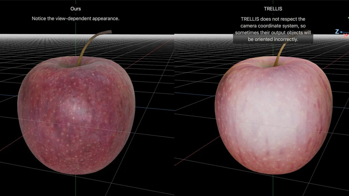 Новый AI-модель Apple восстанавливает 3D-объекты с реалистичным освещением
