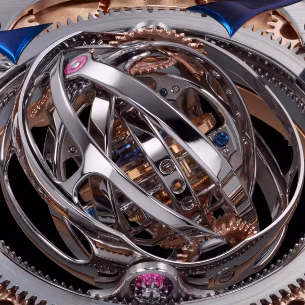 Мультиосевой турбийон Marco Lang Seven Spheres в классическом корпусе из платины